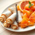 Cannoli met citrus vanillesalade