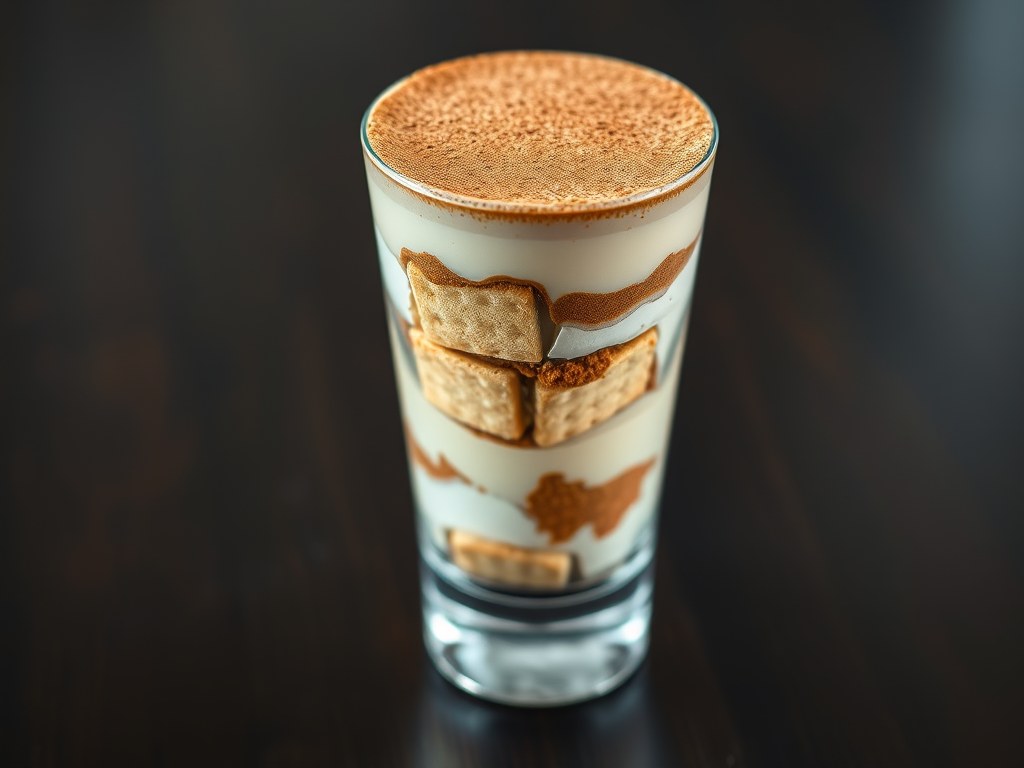 Cappuccino-tiramisu, AI-gegenereerde illustratie