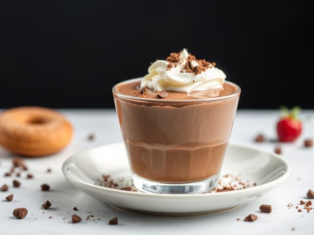Cappucinomousse — AI-gegenereerde illustratie
