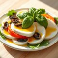 Caprese salade met ansjovis