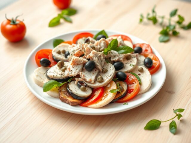 Caprese salade met tonijn