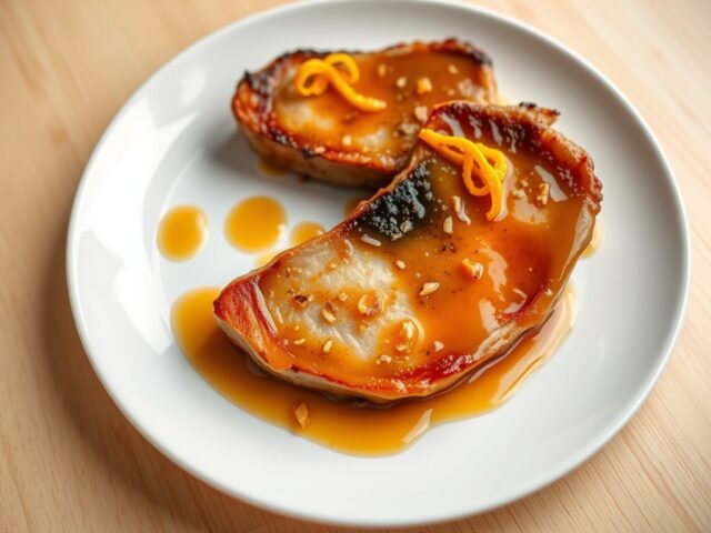 Carbonaadjes met een Gember-Sinaasappelsaus
