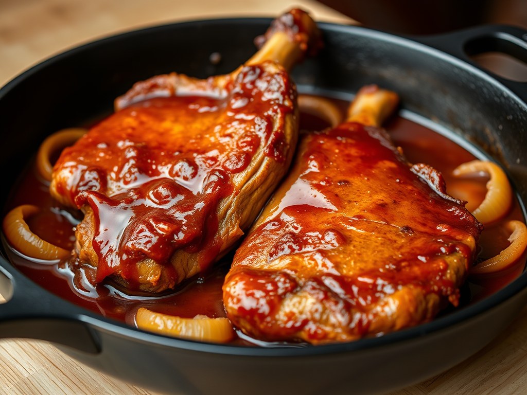 Carbonade op West Indische Wijze uit de Slow Cooker, AI-gegenereerde illustratie