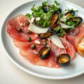 Carpaccio met mosselen