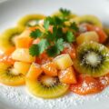 Carpaccio van ananas en kokos