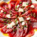 Carpaccio van bizon: