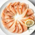 Carpaccio van gemarineerde zalm