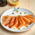 Carpaccio van gerookte zalm