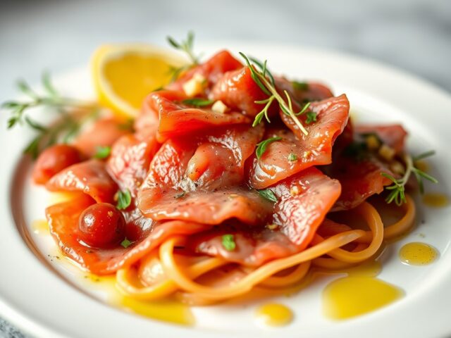 Carpaccio van kalfsentrecote