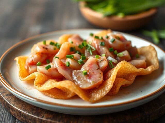 Carpaccio van kalfsvlees met tonijn