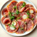 Carpaccio van lam en octopus