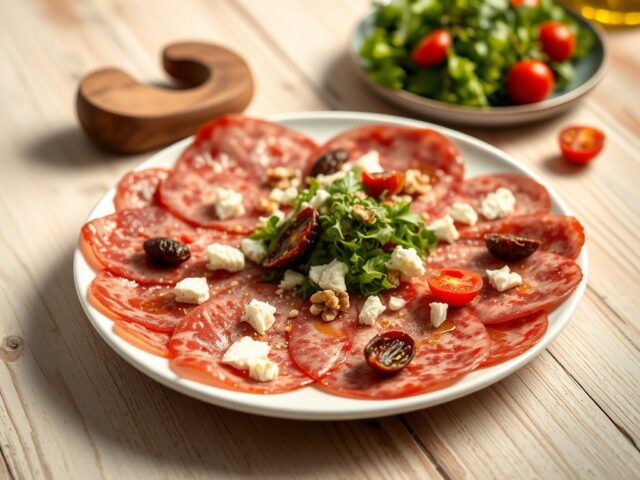 Carpaccio van Saucisson de Boulogne