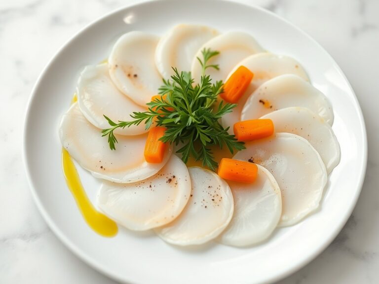 Carpaccio van Sint-jakobsschelpen