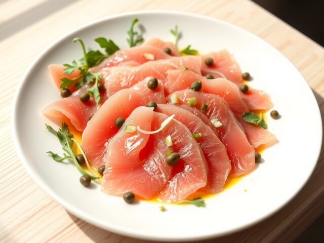 Carpaccio van tonijn