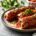 Cevapcici (hongaarse gehaktrolletjes) — AI-gegenereerde illustratie