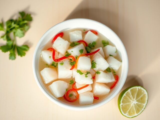 Ceviche van kabeljauw
