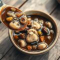 Champignon rozijnensaus