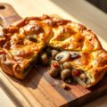 Champignon-uienpirog