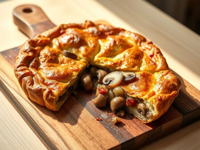 Champignon-uienpirog