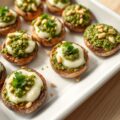 Champignons met pesto