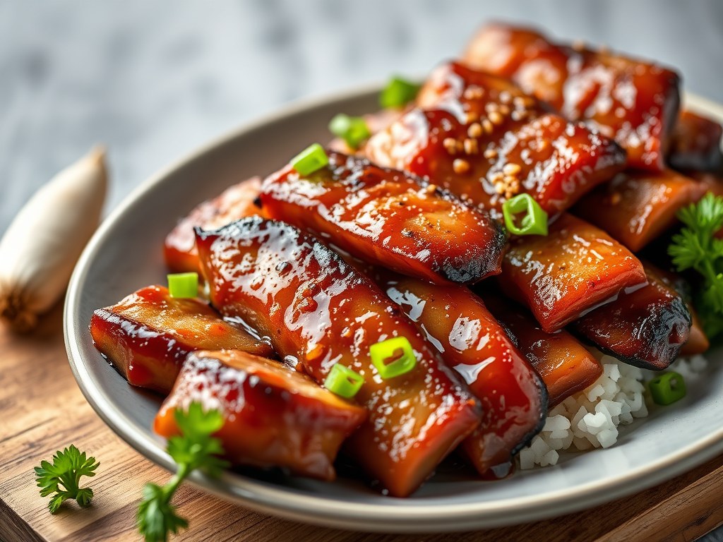 Char Siu, AI-gegenereerde illustratie