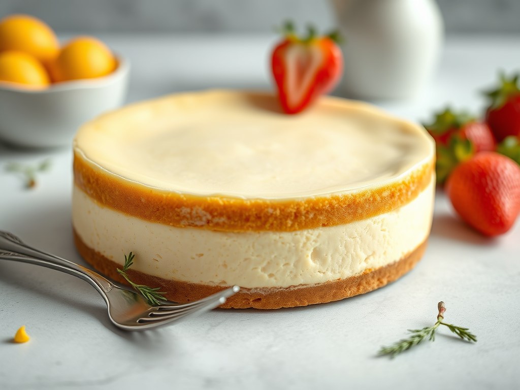 Cheesecake, AI-gegenereerde illustratie