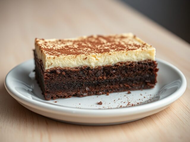 Cheesecake-brownie.