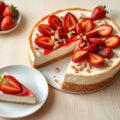 Cheesecake met aardbeien
