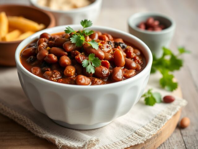Chili con carne — AI-gegenereerde illustratie