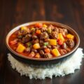 chili con carne met masterbeef en rijst