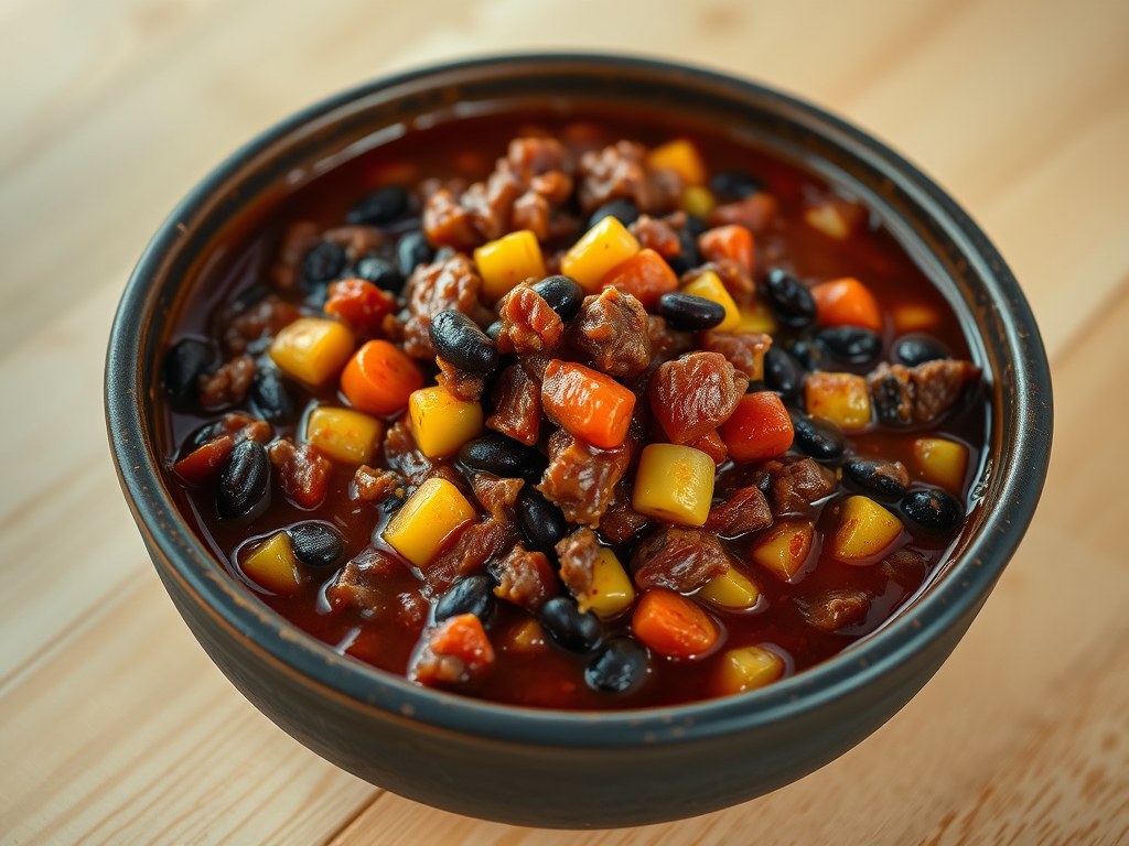 Chili nr. 1 con negritos y maíz, AI-gegenereerde illustratie