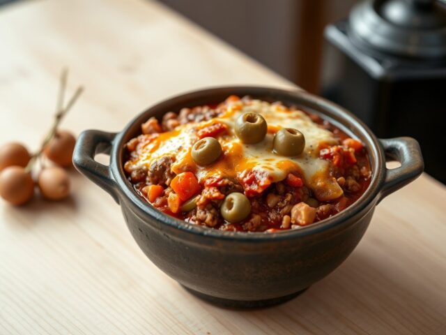 Chili nr. 3: met wortels en gehakt onder een kapje
