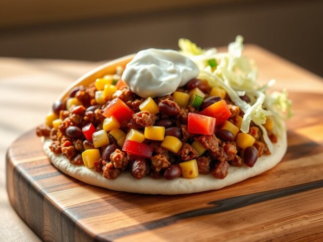 Chili pita met maïs
