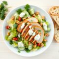 Chillikip salade met blue dressing