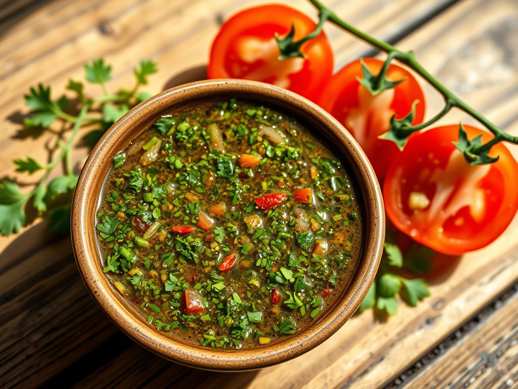 Chimichurri, AI-gegenereerde illustratie