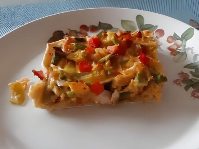 Chinese groentetaart met kip