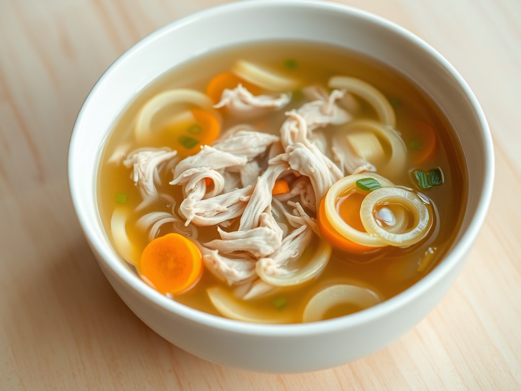 Chinese kippensoep, AI-gegenereerde illustratie
