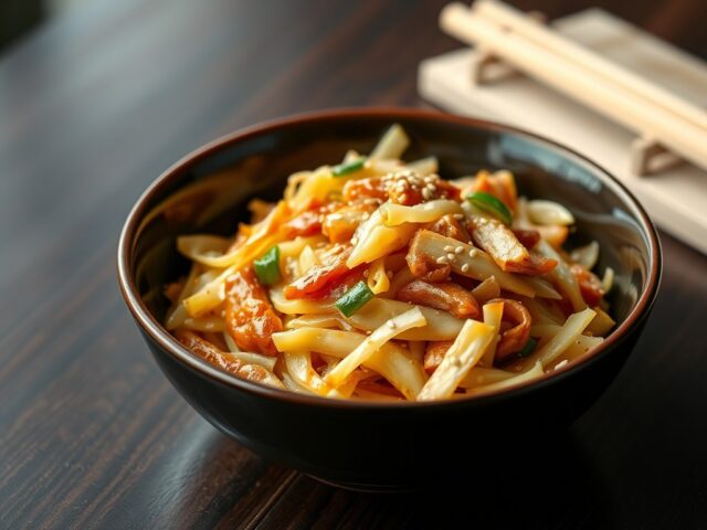 Chinese kool met gember en varkensvlees