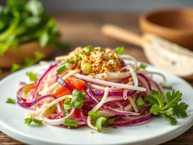 Chinese koolsalade — AI-gegenereerde illustratie