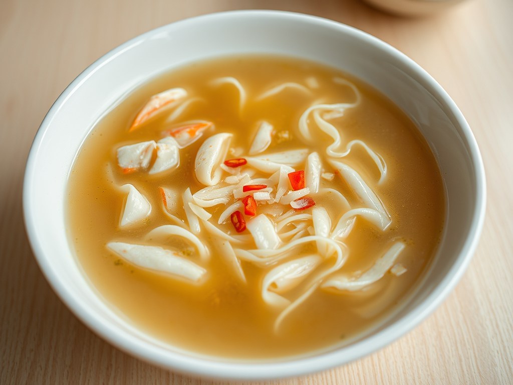 Chinese krabbensoep, AI-gegenereerde illustratie