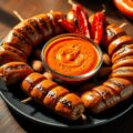 Chipolata’s met paprikadip