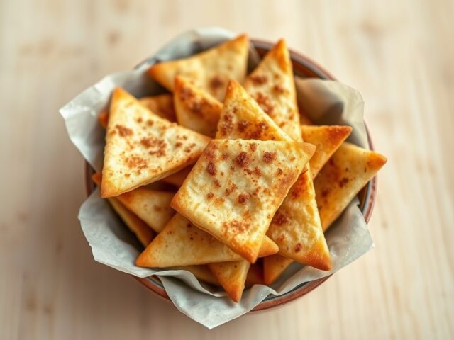 Chips van pitabroodjes (zoet)