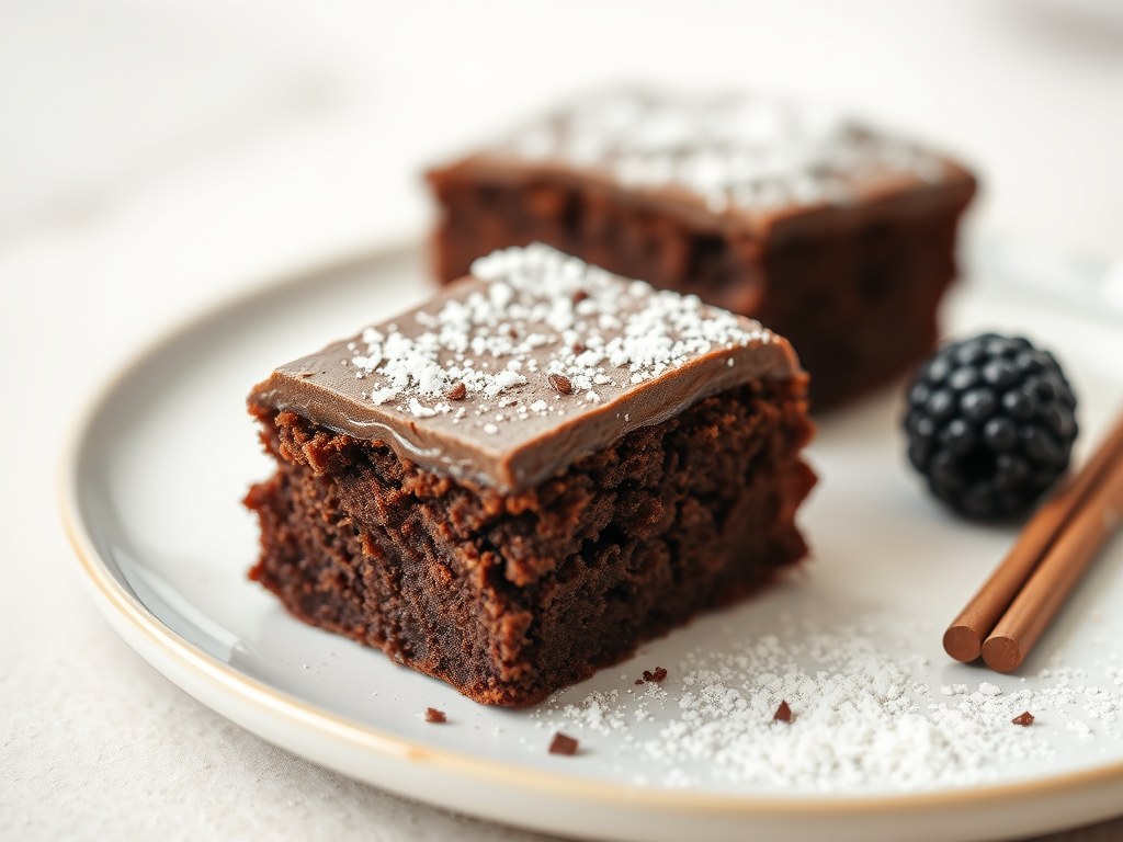 Chocolade-advokaatcake, AI-gegenereerde illustratie