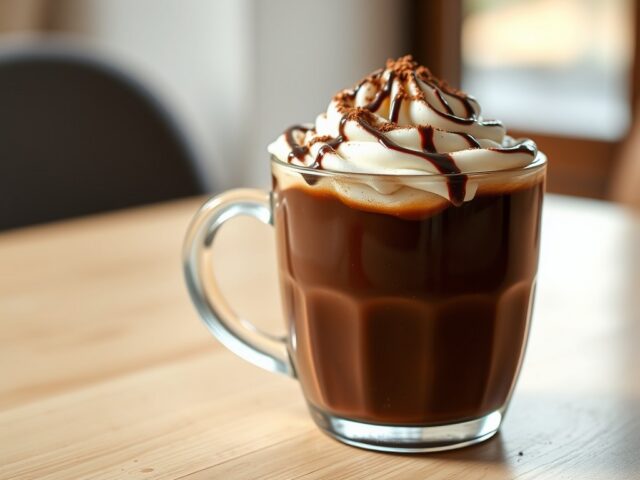 Chocolade amandelkoffie