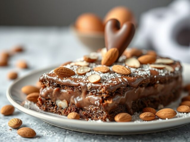 Chocolade amandeltaart