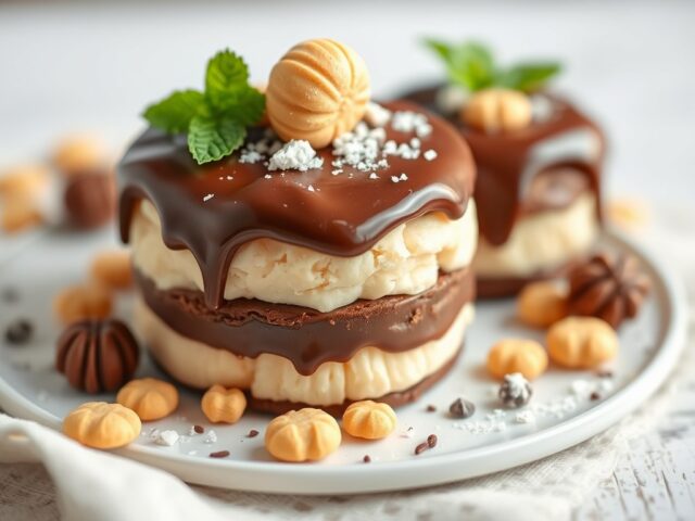 Chocolade-amaretti cassata uit Delicious