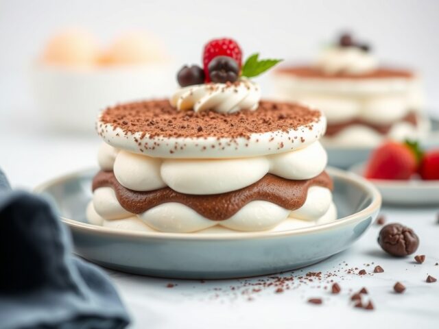 Chocolade bavarois — AI-gegenereerde illustratie