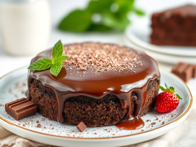 Chocolade Cake met Chocolade Glazuur