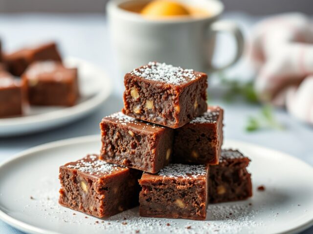 Chocolade-cakeblokjes