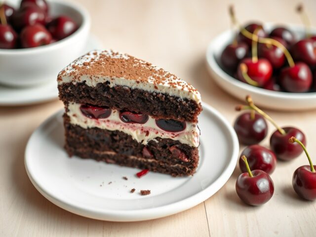 chocolade-kersentaart